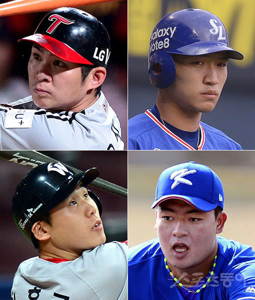 LG 오지환-삼성 박해민-심창민-SK 이홍구(왼쪽 상단부터 시계방향으로). 스포츠동아DB