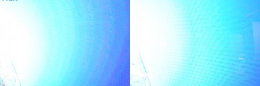 기존 TV의 영상(좌)와 알파9 영상처리엔진이 탑재된 LG OLED TV의 화면(우). 암부와 명부 사이의 색 표현에 차이가 있음을 알 수 있다.(출처=IT동아)