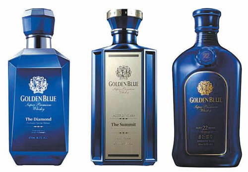 골든블루 사피루스, 다이아몬드, 20년 서미트, 22년(왼쪽부터).