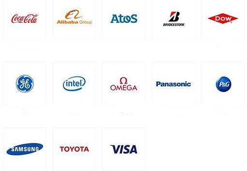 2018 평창올림픽 월드와이드 파트너(TOP) 13개 기업.