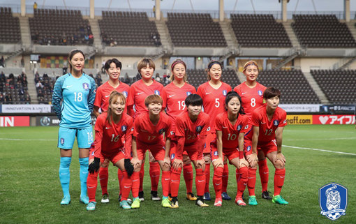 한국 여자축구대표팀. 사진제공｜대한축구협회