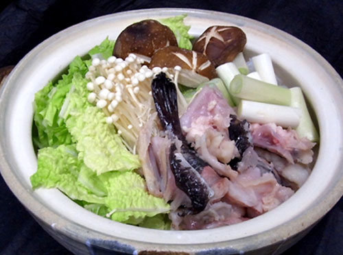 일본식 아귀 국물요리.