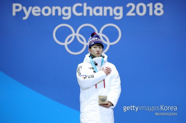 남자 쇼트트랙 1500m 금메달리스트 임효준. 사진=게티이미지코리아