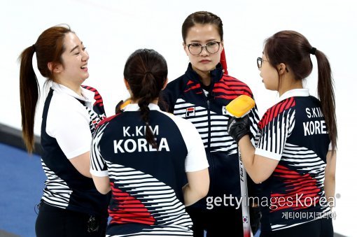 여자 컬링 대표팀. 사진=게티이미지코리아