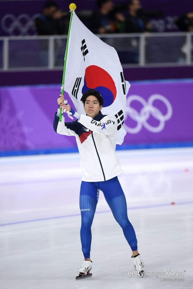 남자 스피드스케이팅 500m 은메달리스트 차민규. 사진=게티이미지코리아