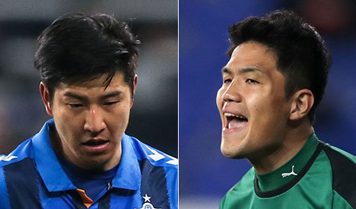 울산 현대에서 재기를 꿈꾸는 박주호(왼쪽 사진)와 일본 J리그 가와사키 프론탈레에서 꾸준하게 뛰고 있는 정성룡이 3월 A매치에서 대표팀 복귀 기회를 잡을 수 있을까. 둘은 대표팀 코칭스태프가 관전한 20일 AFC 챔피언스리그 경기에서 좋은 플레이를 선보였다. 사진제공 ｜ 한국프로축구연맹