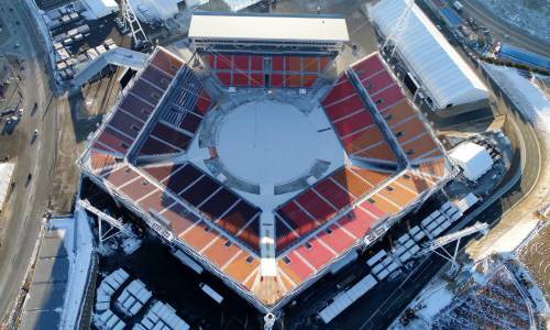 사진=평창 동계올림픽 폐막식이 열리는 평창올림픽 플라자(동아일보)