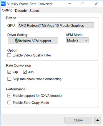 인터넷에서 무료로 받을 수 있는 블루스카이 프레임 레이트 컨버터(Bluesky Frame Rate Converter)(출처=IT동아)