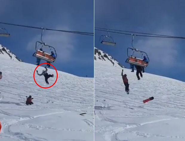영상]끔찍한 스키 리프트 오작동 사고…고속 역주행 '살벌' : 뉴스 : 동아일보