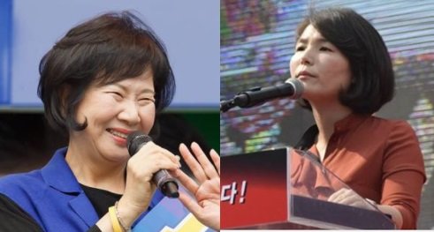 (왼쪽부터) 손혜원 더불어민주당 의원, 전희경 자유한국당 의원. 사진=손혜원, 전희경 의원 SNS