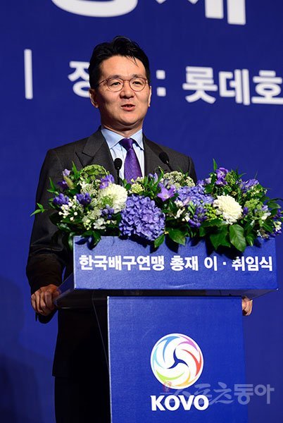 한국배구연맹 조원태 총재. 스포츠동아DB