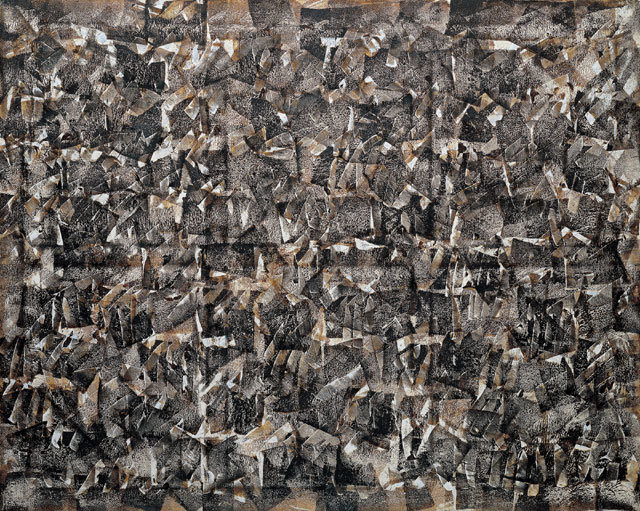 이정지 화백의 1980년대 대표작 가운데 하나인 ‘○-88’. 182×227cm. 선화랑 제공