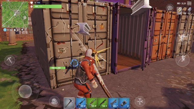 포트나이트 플레이 화면(출처=게임동아)