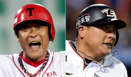 선수 시절 이종범-한화 김태균(오른쪽). 사진｜스포츠동아DB·KIA 타이거즈