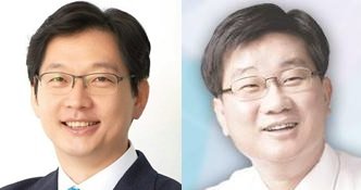 (왼쪽부터) 김경수, 전해철 더불어민주당 의원.