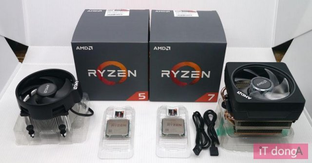AMD 2세대 라이젠5 2600X과 라이젠7 2700X(출처=IT동아)