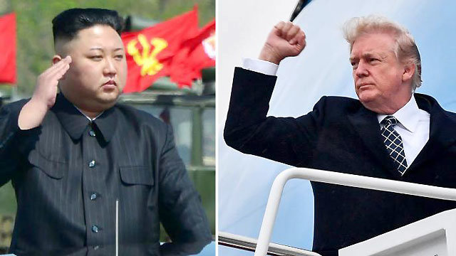 김정은 북한 국무위원장(왼쪽 사진)과 도널드 트럼프 미국 대통령(오른쪽 사진) 간 정상회담을 앞두고 워싱턴 정가가 술렁이고 있다. 회담 결과에 대해 낙관보다 걱정이 더 많은 편이다. 더타임스 웹사이트 캡처