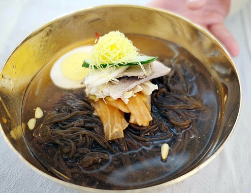 북한 옥류관의 평양냉면. 사진｜평양공연 사진공동취재단