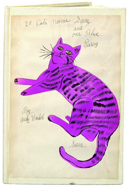 앤디워홀의 ‘샘이라는 이름의 고양이 스물다섯 마리와 파란 야옹이 한 마리’(1954년) 책자 표지. 은행나무 제공