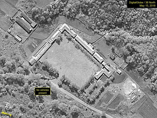 2018년 5월 15일 풍계리 핵 실험장. 사진=38노스 제공