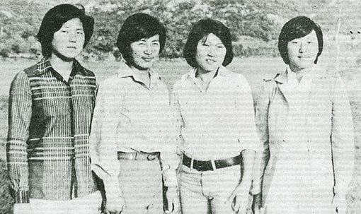 KLPGA 출범 40주년. 4명의 1호 프로들. 사진제공｜KLPGA