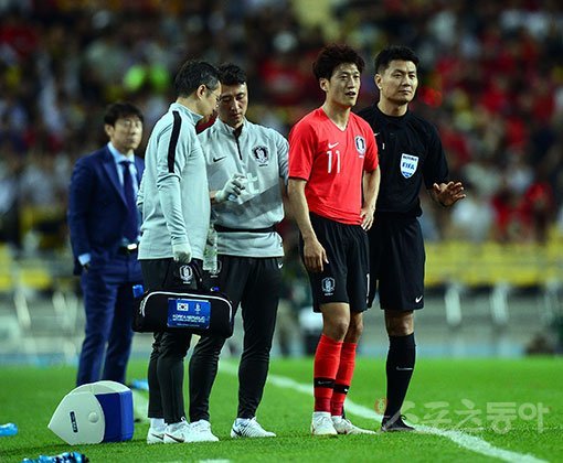 2018년 5월 28일 대구스타디움에서 '2018 러시아월드컵' 한국과 온두라스의 평가전 경기가 열렸다. 한국축구국가대표 이청용. 대구 | 김민성 기자 marineboy@donga.com