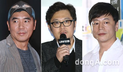 영화 ‘인랑’의 김지운 감독-‘마약왕’의 우민호 감독-‘신과함께 - 인과 연’의 김용화 감독(왼쪽부터). 동아닷컴DB