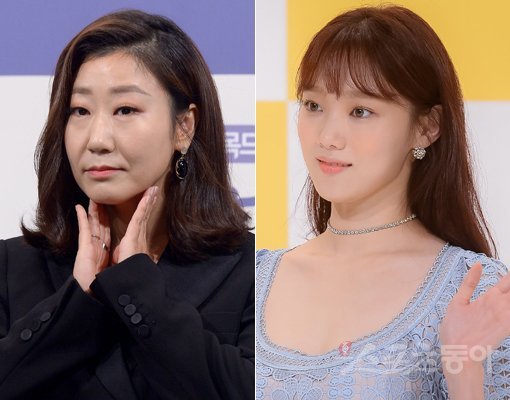 영화 ‘걸캅스’의 주연 라미란(왼쪽)과 이성경. 스포츠동아DB