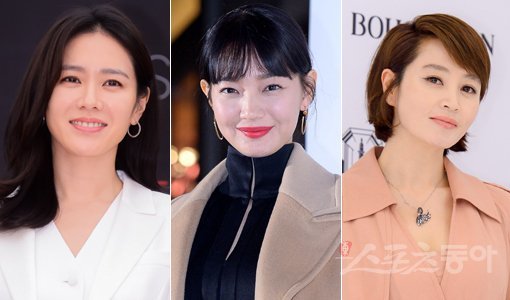 영화 ‘협상’의 손예진과 ‘디바’의 신민아, ‘국가부도의 날’의 김혜수(왼쪽부터). 스포츠동아DB