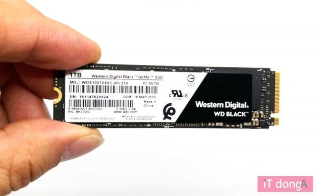 WD 블랙 3D NVMe SSD(출처=IT동아)
