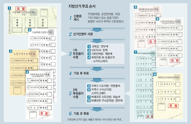 전국 대부분 1인 7표… 두차례 나눠 투표