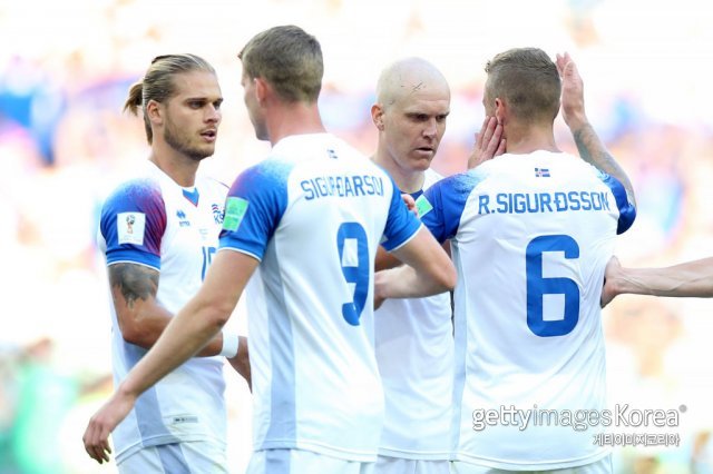 아이슬란드 축구대표팀. 사진=게티이미지코리아