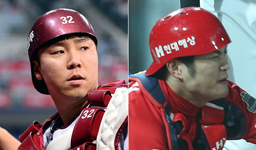 넥센 김재현-KIA 김민식(오른쪽). 사진｜스포츠동아DB·스포츠코리아