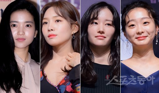 영화 주연으로 활약하는 김태리, 최희서, 전종서, 김다미(왼쪽부터). 신인이지만 기본기 탄탄한 연기력으로 충무로의 기대를 증명하고 있다. 스포츠동아DB