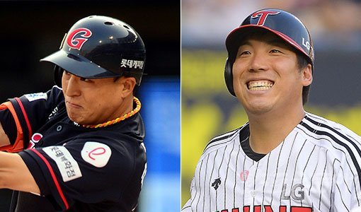 롯데 손아섭-LG 김현수(오른쪽). 스포츠동아DB