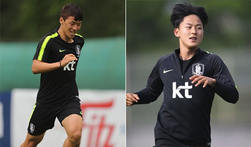 대한민국 축구대표팀 황희찬-이승우(오른쪽). 사진제공｜대한축구협회