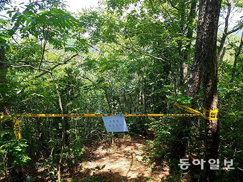 강진 여고생 시신 발견 장소. 이형주 기자