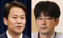 (왼쪽부터) 임종석 실장, 탁현민 행정관