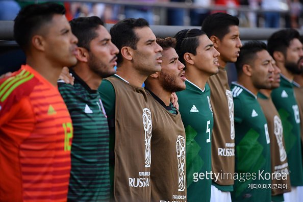 멕시코 축구대표팀 선수들. 사진=게티이미지코리아