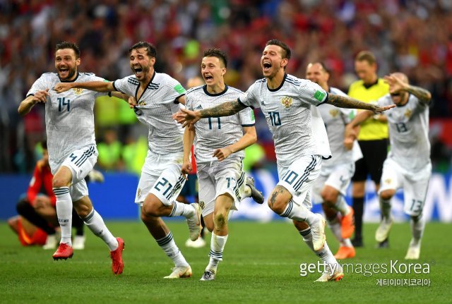 러시아 축구대표팀. 사진=게티이미지코리아