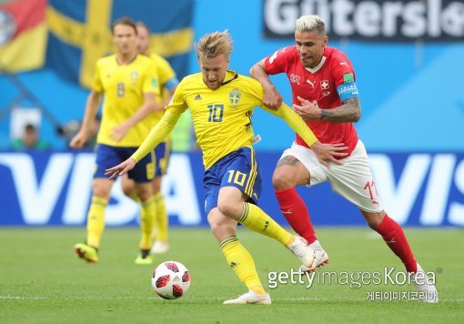 스웨덴 vs 스위스. 사진=게티이미지코리아