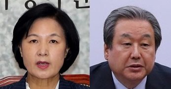 (왼쪽부터) 추미애 더불어민주당 대표, 김무성 자유한국당 의원. 사진=동아일보DB