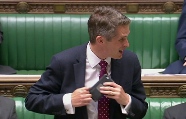 영국 국방장관 개빈 윌리엄. 사진=BBC 영상 캡처