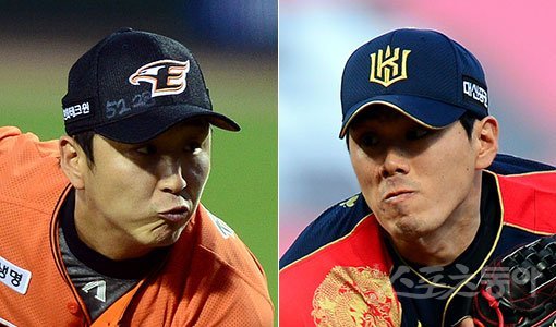 한화 정우람-KT 김재윤(오른쪽). 스포츠동아DB