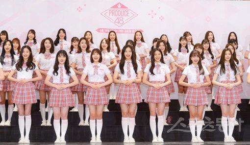 엠넷 ‘프로듀스 48’ 참가자들. 스포츠동아DB
