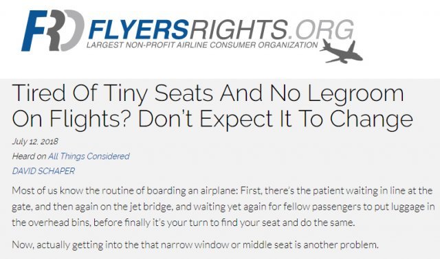 비영리 항공소비자 단체 ‘플라이어스 라이트’가 FAA 결론에 반박하며 홈페이지에 올린 성명. 출처: flyersrights.org