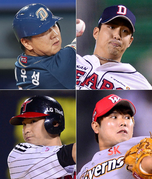 이우성-윤수호-문광은-강승호(왼쪽 상단부터 시계 방향으로). 사진｜스포츠코리아·스포츠동아DB