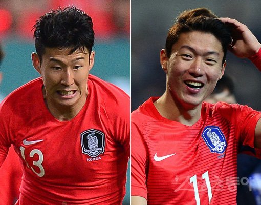 손흥민(왼쪽)-황의조. 스포츠동아DB