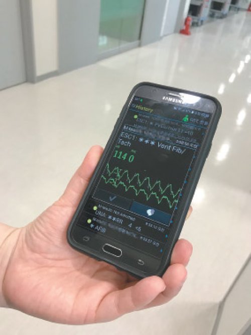 ‘커넥티드 케어 솔루션’. 환자의 실시간 상태가 담당 의료진에게 전달된다.