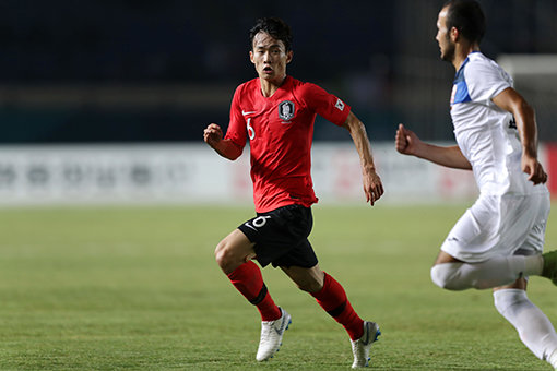 2018자카르타-팔렘방아시안게임 남자 축구대표팀 김문환. 사진제공｜대한축구협회